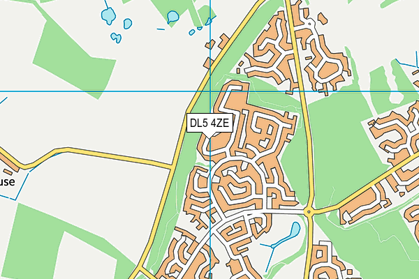 DL5 4ZE map - OS VectorMap District (Ordnance Survey)