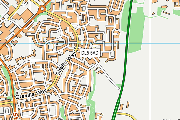 DL5 5AD map - OS VectorMap District (Ordnance Survey)