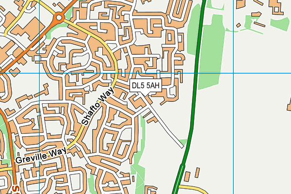 DL5 5AH map - OS VectorMap District (Ordnance Survey)