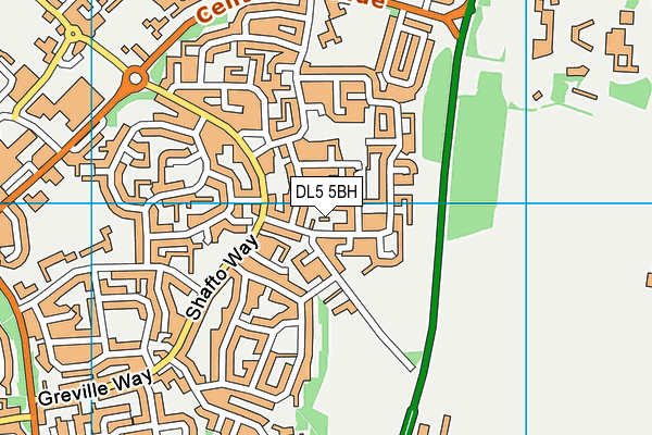 DL5 5BH map - OS VectorMap District (Ordnance Survey)