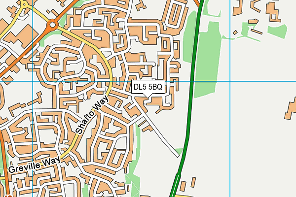 DL5 5BQ map - OS VectorMap District (Ordnance Survey)