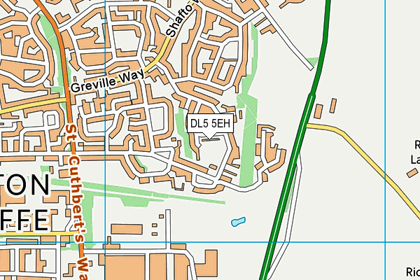 DL5 5EH map - OS VectorMap District (Ordnance Survey)