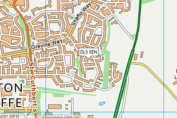 DL5 5EN map - OS VectorMap District (Ordnance Survey)