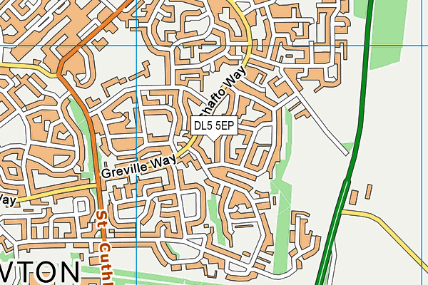 DL5 5EP map - OS VectorMap District (Ordnance Survey)