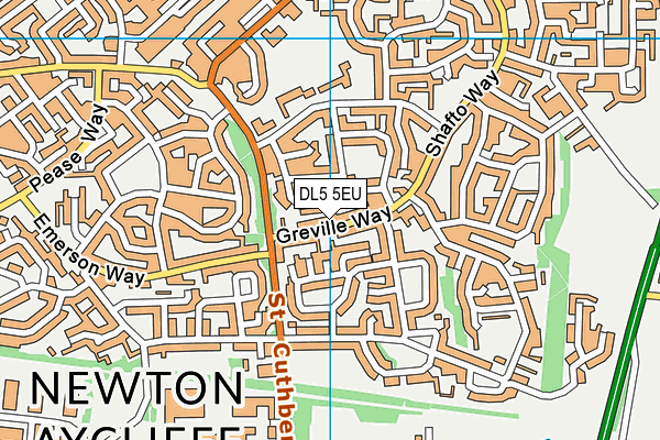 DL5 5EU map - OS VectorMap District (Ordnance Survey)