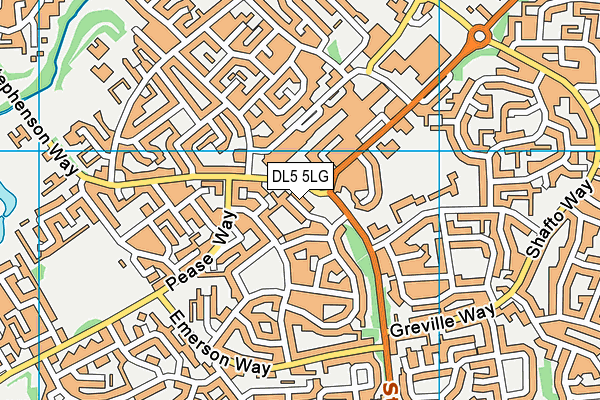 DL5 5LG map - OS VectorMap District (Ordnance Survey)