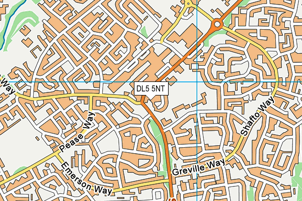 DL5 5NT map - OS VectorMap District (Ordnance Survey)