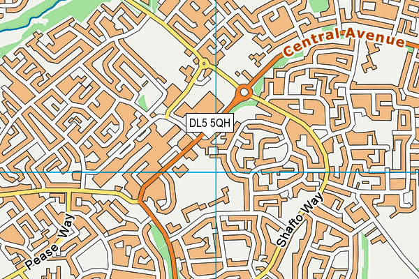 DL5 5QH map - OS VectorMap District (Ordnance Survey)