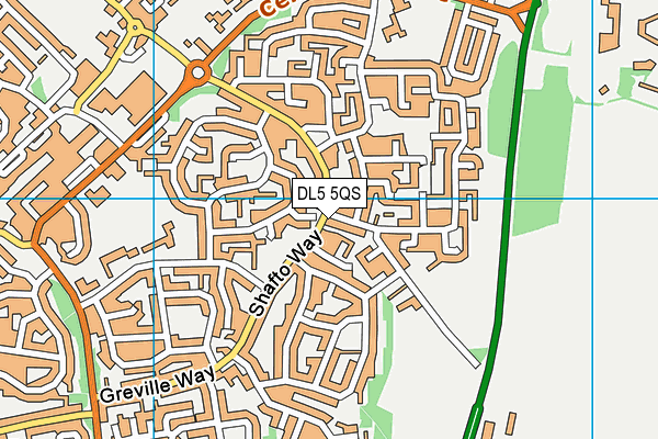 DL5 5QS map - OS VectorMap District (Ordnance Survey)
