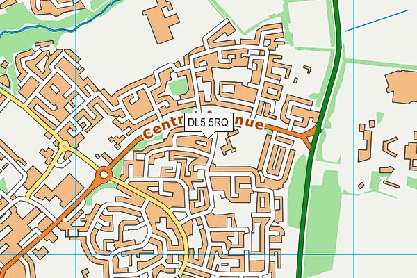 DL5 5RQ map - OS VectorMap District (Ordnance Survey)