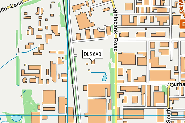 DL5 6AB map - OS VectorMap District (Ordnance Survey)