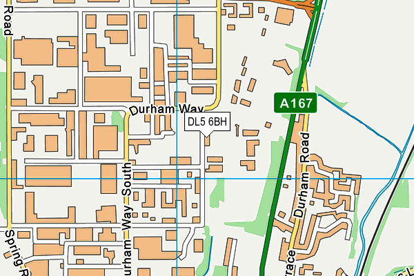 DL5 6BH map - OS VectorMap District (Ordnance Survey)