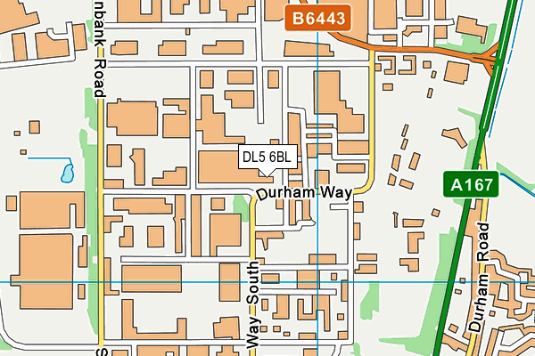 DL5 6BL map - OS VectorMap District (Ordnance Survey)