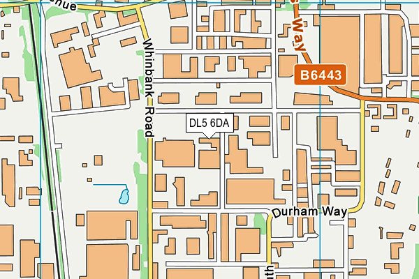 DL5 6DA map - OS VectorMap District (Ordnance Survey)