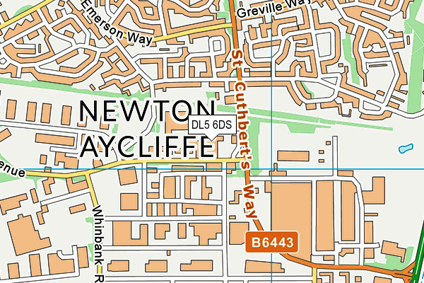 Map of THE VETERANS COMMUNITY AND ENTERPRISE CENTRE ( NEWTON AYCLIFFE) CIC at district scale
