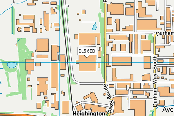 DL5 6ED map - OS VectorMap District (Ordnance Survey)