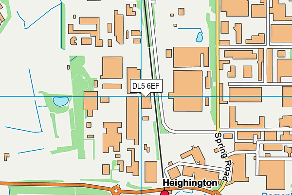 DL5 6EF map - OS VectorMap District (Ordnance Survey)