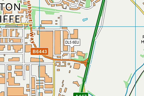 DL5 6EU map - OS VectorMap District (Ordnance Survey)