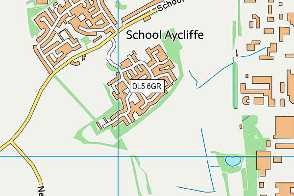 DL5 6GR map - OS VectorMap District (Ordnance Survey)