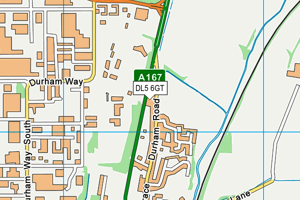 DL5 6GT map - OS VectorMap District (Ordnance Survey)