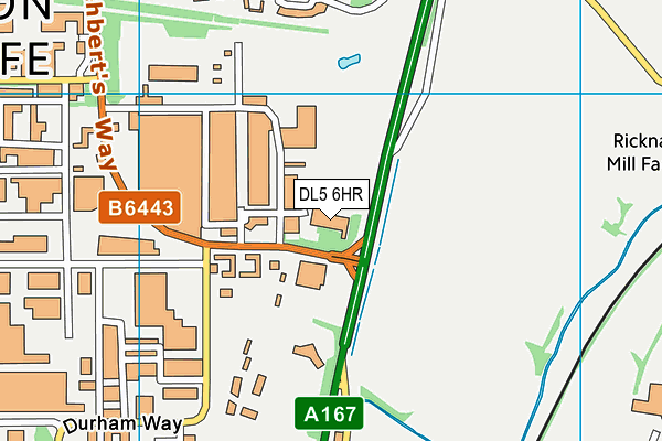 DL5 6HR map - OS VectorMap District (Ordnance Survey)