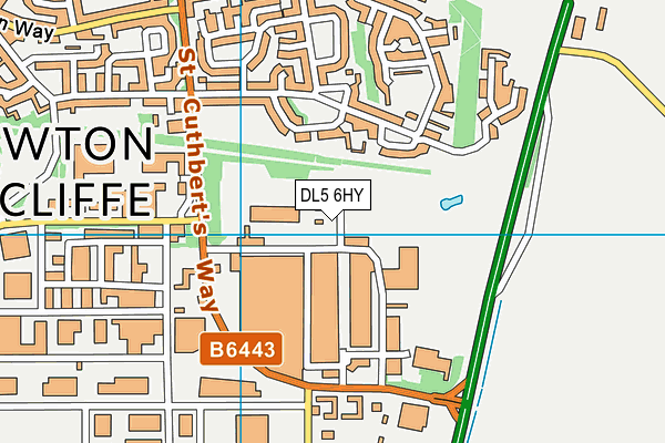 DL5 6HY map - OS VectorMap District (Ordnance Survey)