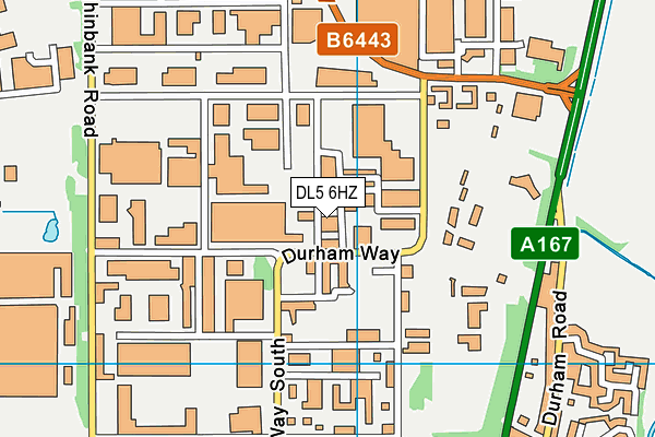 DL5 6HZ map - OS VectorMap District (Ordnance Survey)
