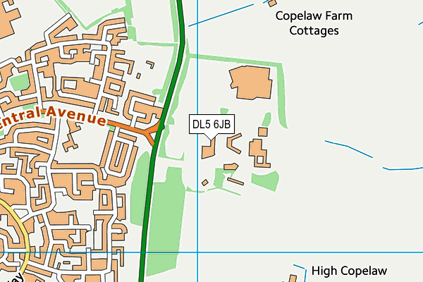 DL5 6JB map - OS VectorMap District (Ordnance Survey)