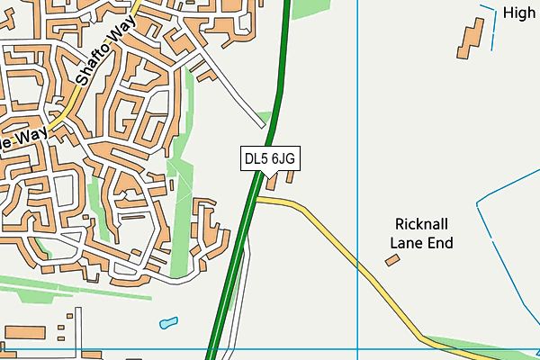 DL5 6JG map - OS VectorMap District (Ordnance Survey)