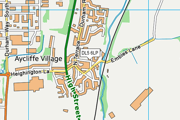 DL5 6LP map - OS VectorMap District (Ordnance Survey)