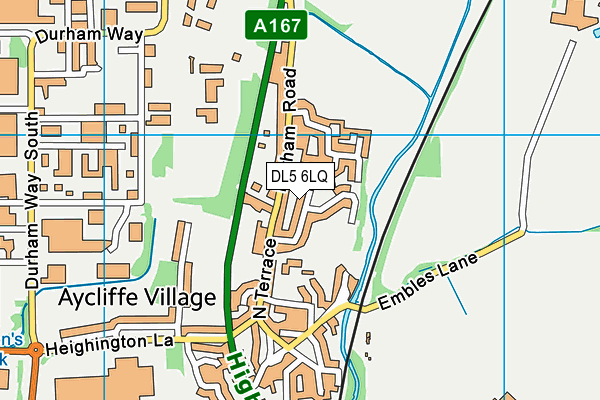 DL5 6LQ map - OS VectorMap District (Ordnance Survey)