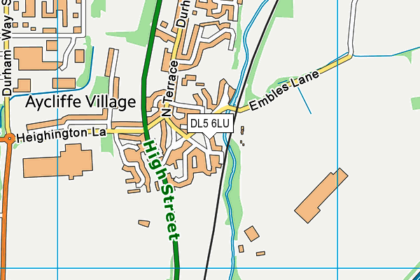DL5 6LU map - OS VectorMap District (Ordnance Survey)