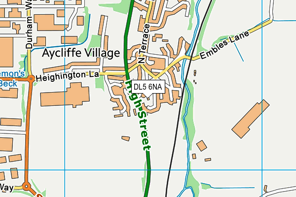 DL5 6NA map - OS VectorMap District (Ordnance Survey)