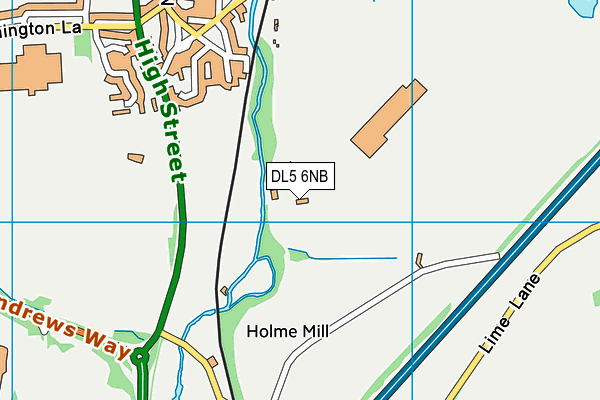 DL5 6NB map - OS VectorMap District (Ordnance Survey)