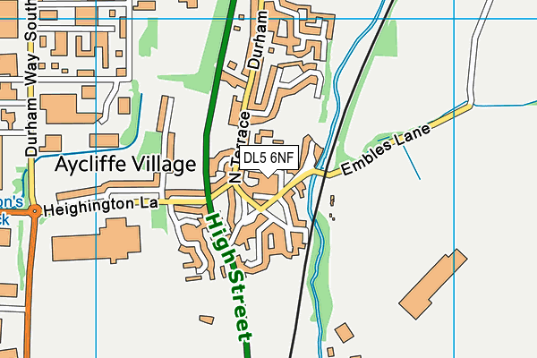 DL5 6NF map - OS VectorMap District (Ordnance Survey)