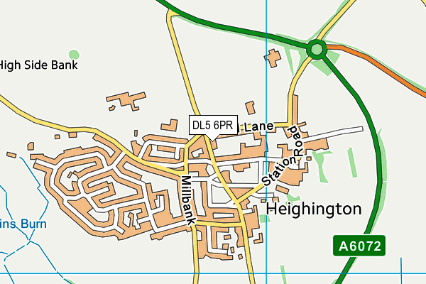 DL5 6PR map - OS VectorMap District (Ordnance Survey)