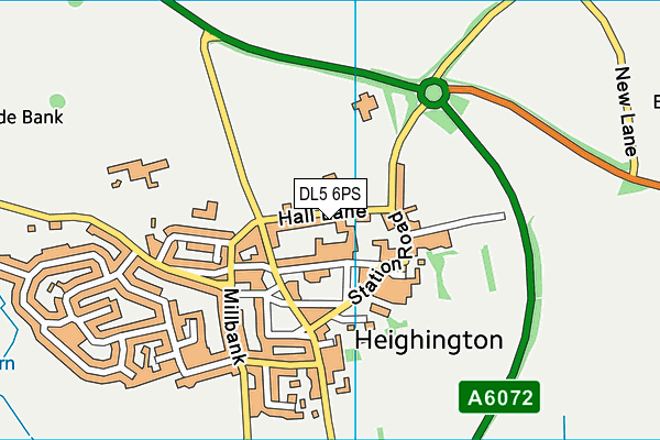 DL5 6PS map - OS VectorMap District (Ordnance Survey)