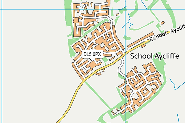 DL5 6PX map - OS VectorMap District (Ordnance Survey)