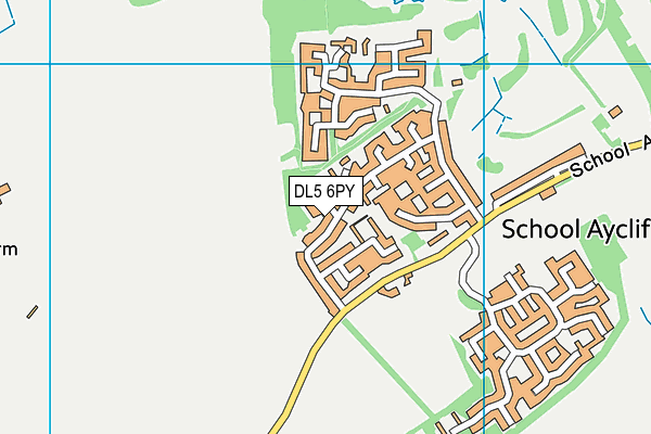 DL5 6PY map - OS VectorMap District (Ordnance Survey)