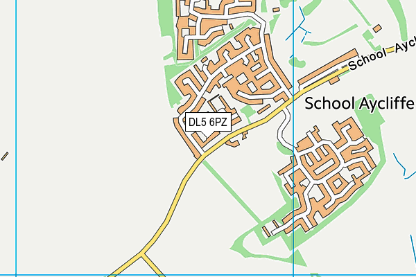 DL5 6PZ map - OS VectorMap District (Ordnance Survey)