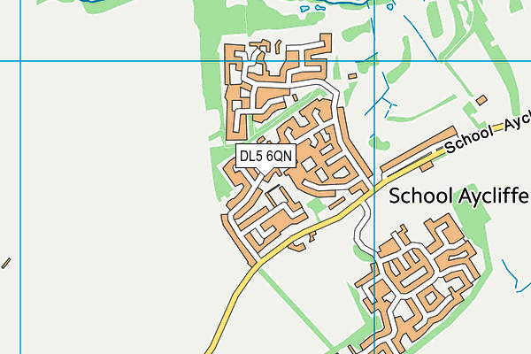 DL5 6QN map - OS VectorMap District (Ordnance Survey)