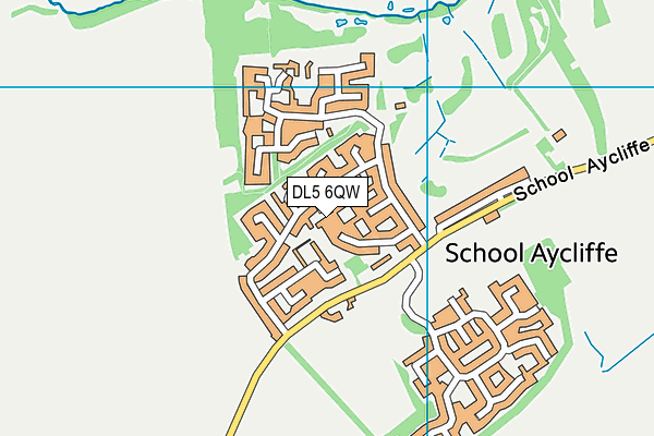 DL5 6QW map - OS VectorMap District (Ordnance Survey)