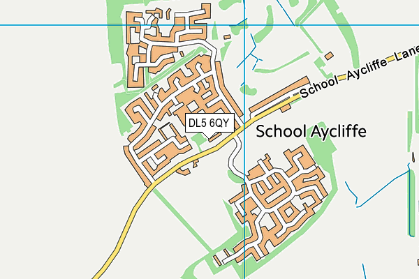 DL5 6QY map - OS VectorMap District (Ordnance Survey)