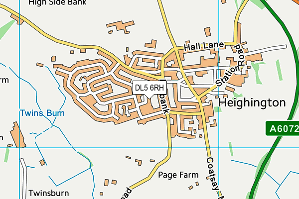 DL5 6RH map - OS VectorMap District (Ordnance Survey)