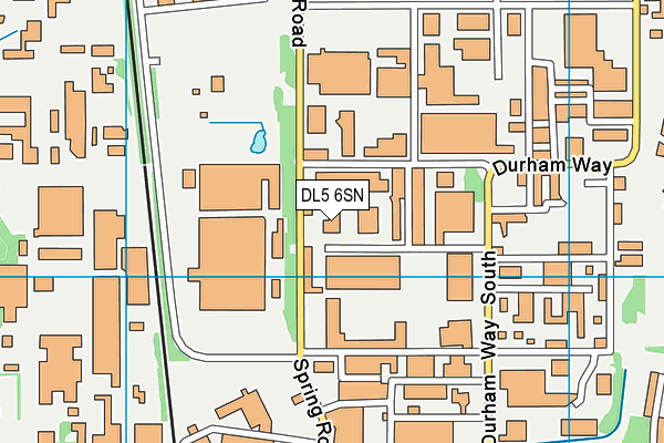 DL5 6SN map - OS VectorMap District (Ordnance Survey)