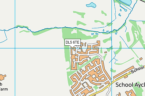 DL5 6TE map - OS VectorMap District (Ordnance Survey)