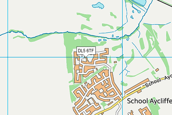 DL5 6TF map - OS VectorMap District (Ordnance Survey)
