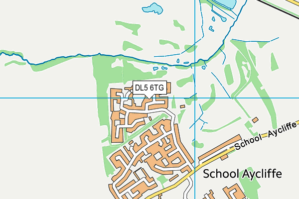 DL5 6TG map - OS VectorMap District (Ordnance Survey)