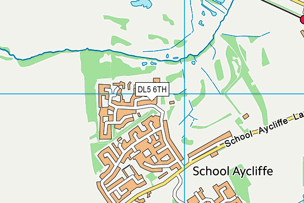 DL5 6TH map - OS VectorMap District (Ordnance Survey)