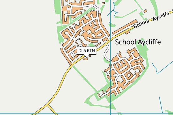 DL5 6TN map - OS VectorMap District (Ordnance Survey)